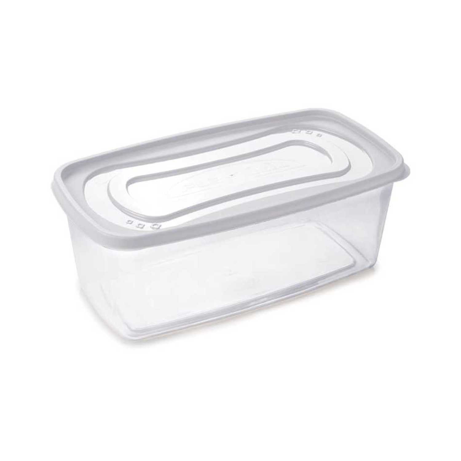 Pote Plástico Organizador Clic Plsutil Retangular Transparente 3L