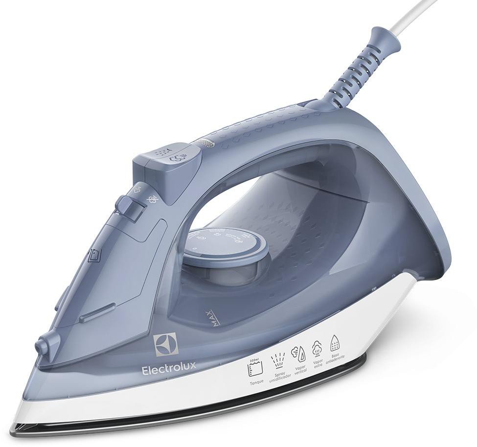 Ferro de Passar Roupa Elétrico Electrolux ESI10 Efficient Denim Blue 110V