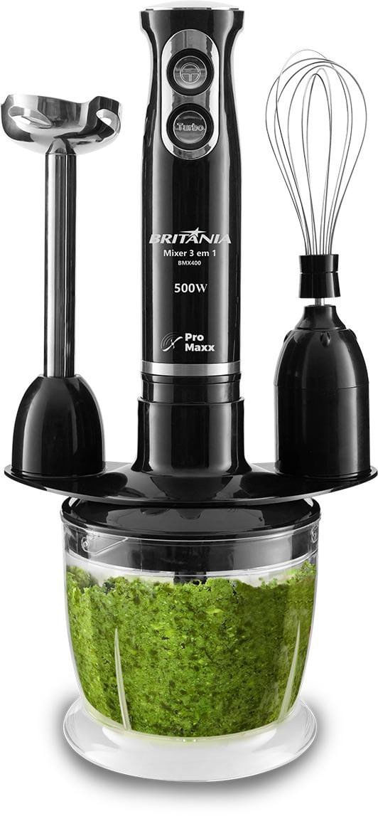 Mixer Britânia 3 Em 1 BMX400P Preto 220V