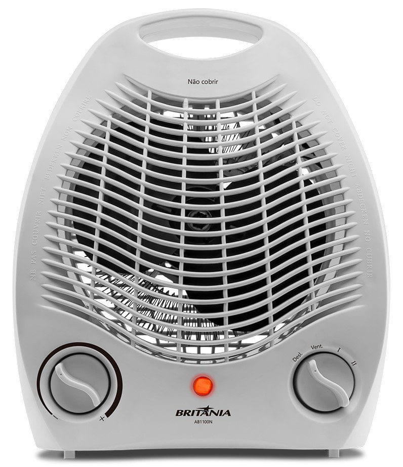 Aquecedor de Ar Elétrico Termoventilador Britânia Branco AB1100N 2000W 220V