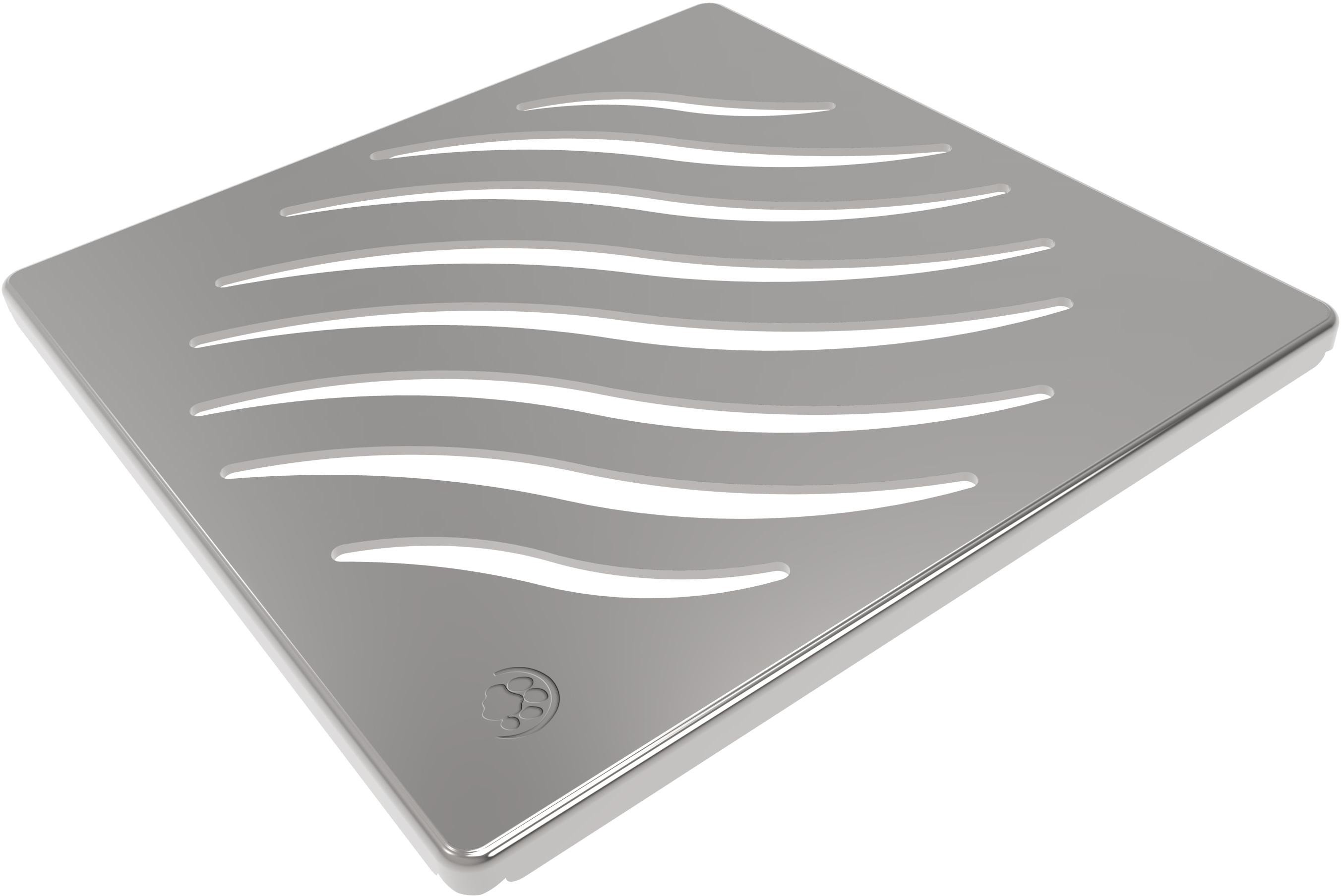 Ralo Grelha Quadrado Tigre Inox 10x10cm