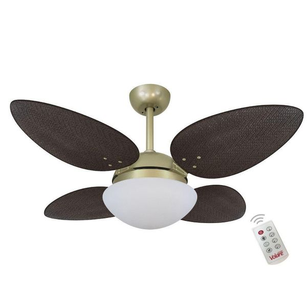 Ventilador Premium Tabaco 127V E Controle Remoto