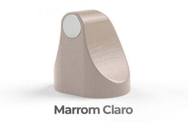 Trava Porta Magnético com Imã Fixador Prendedor Marrom Claro