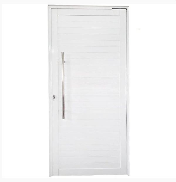 Porta Pivotante de Alumínio Maxx Branco Direita - 210x100
