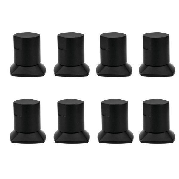 Kit 08 Und Acabamento De Registro Preto Encaixe Padrão Deca Docol 1.2 E 3.4 Docol