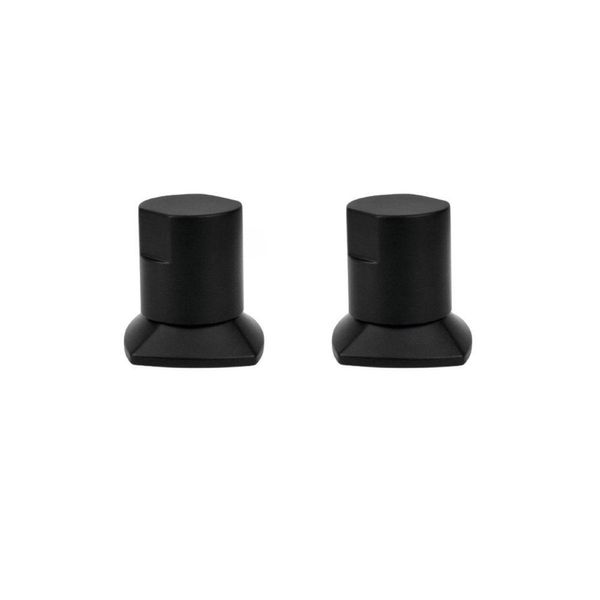 Kit 02 Und Acabamento De Registro Preto Encaixe Padrão Deca Docol 1.2 E 3.4 Docol