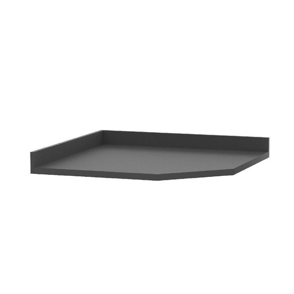 Tampo Para Balcão Canto Diagonal 74cm Premium Luciane Móveis Preto