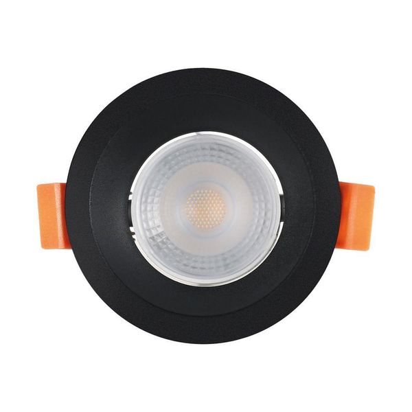 Spot De Led Recuado Embutir Redondo 3w Bivolt Preto Blumenau 4100k Luz Neutra
