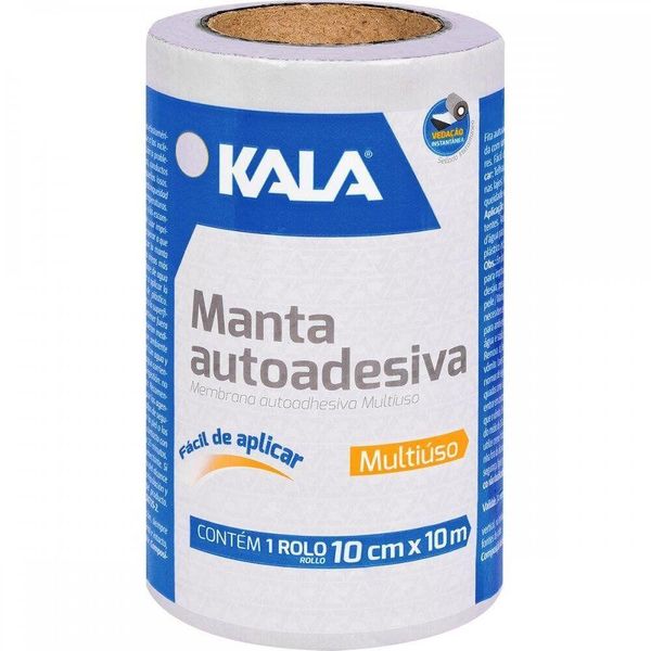 Manta Autoadesiva Alumínio 10cm 1 Metro - Kala