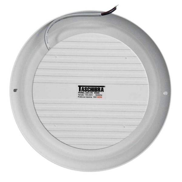 6 Painéis Placa De Led Taschibra 12w Lys Redondo Sobrepor 6500k Luz Fria
