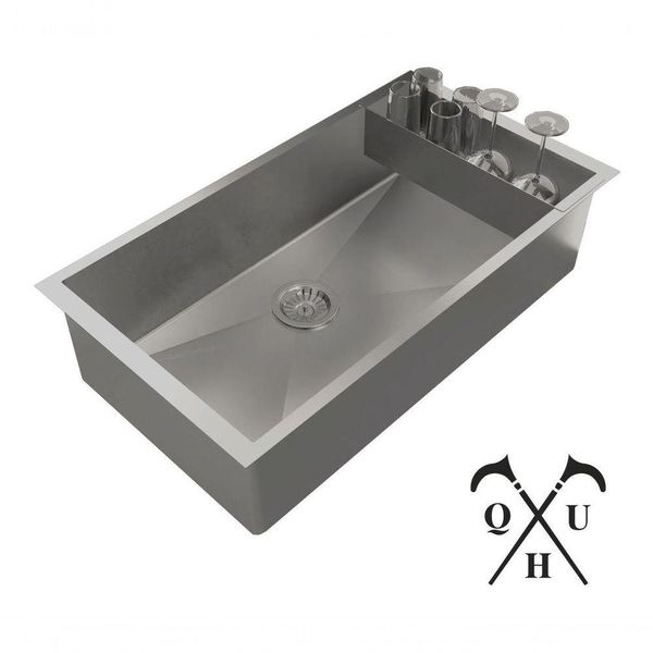 Cuba 70X40 Escovada Escorredor Equipado Luxo