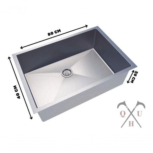 Cuba Grande Em Inox 80x40 Retangular P/ Cozinha P/ Panelas