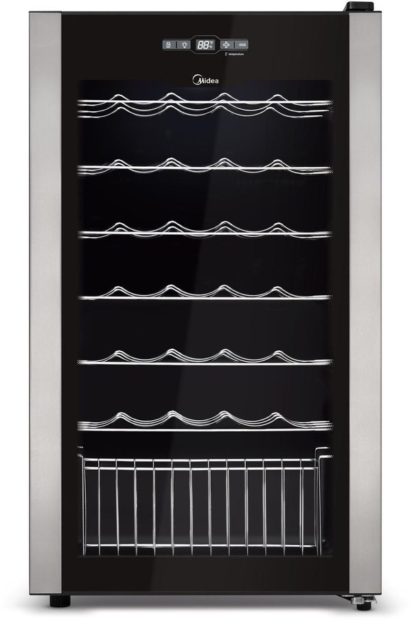 Adega Climatizada Midea Para 34 Garrafas WBB341 Preta 110V