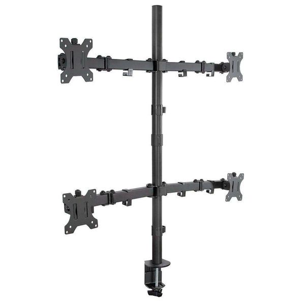 Suporte Articulado Para 4 Monitores Base Morsa V48c Central Suportes