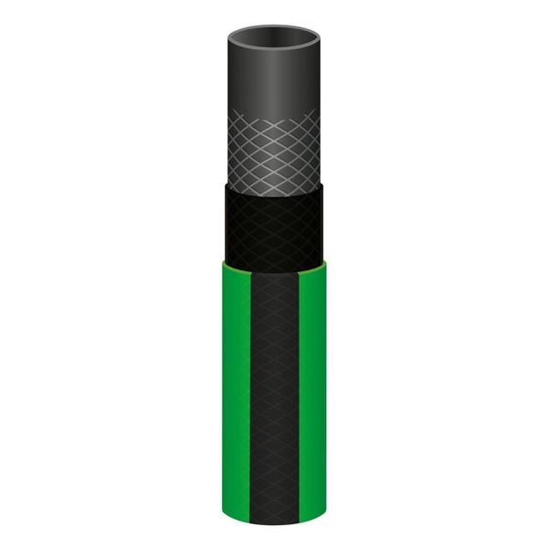Mangueira Flex Para Jardim Tramontina Verde Com Faixa Preta Em Pvc 4 Camadas 10 M