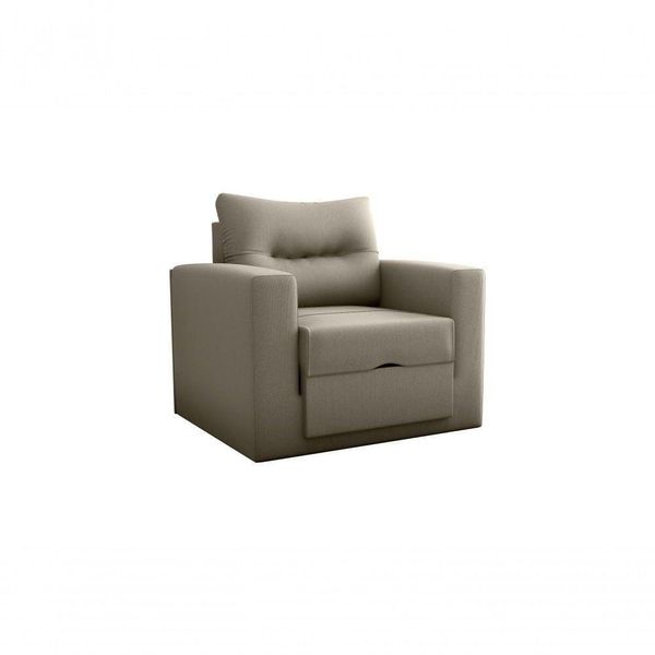 Sofá Cama Marissol 1 Lugar Suede Capuccino