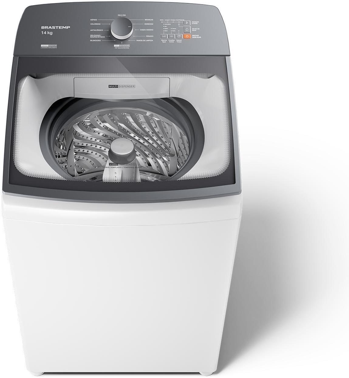Máquina de Lavar Roupas Brastemp BWJ14ABANA 14Kg Branca 110V