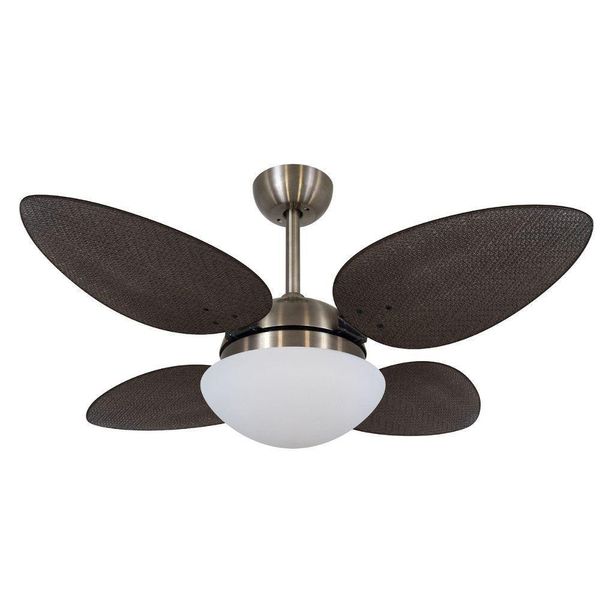 Ventilador De Teto Volare Petalo Palmae Tabaco 220V