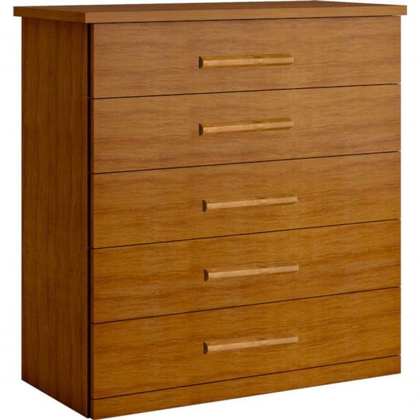 Cômoda Para Quarto 5 Gavetas - Toronto Bianchi