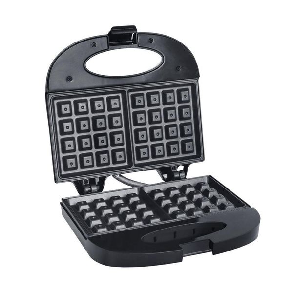 Máquina De Waffle Inox Antiaderente 750w Estilo Liége 220V Com Luz Indicadora E Alça Com Trava