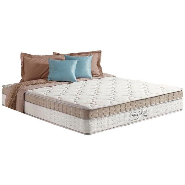 Colchão King Mola Ensacada Best Clean D20 Euro Pillow 193x203x33CM Anjos