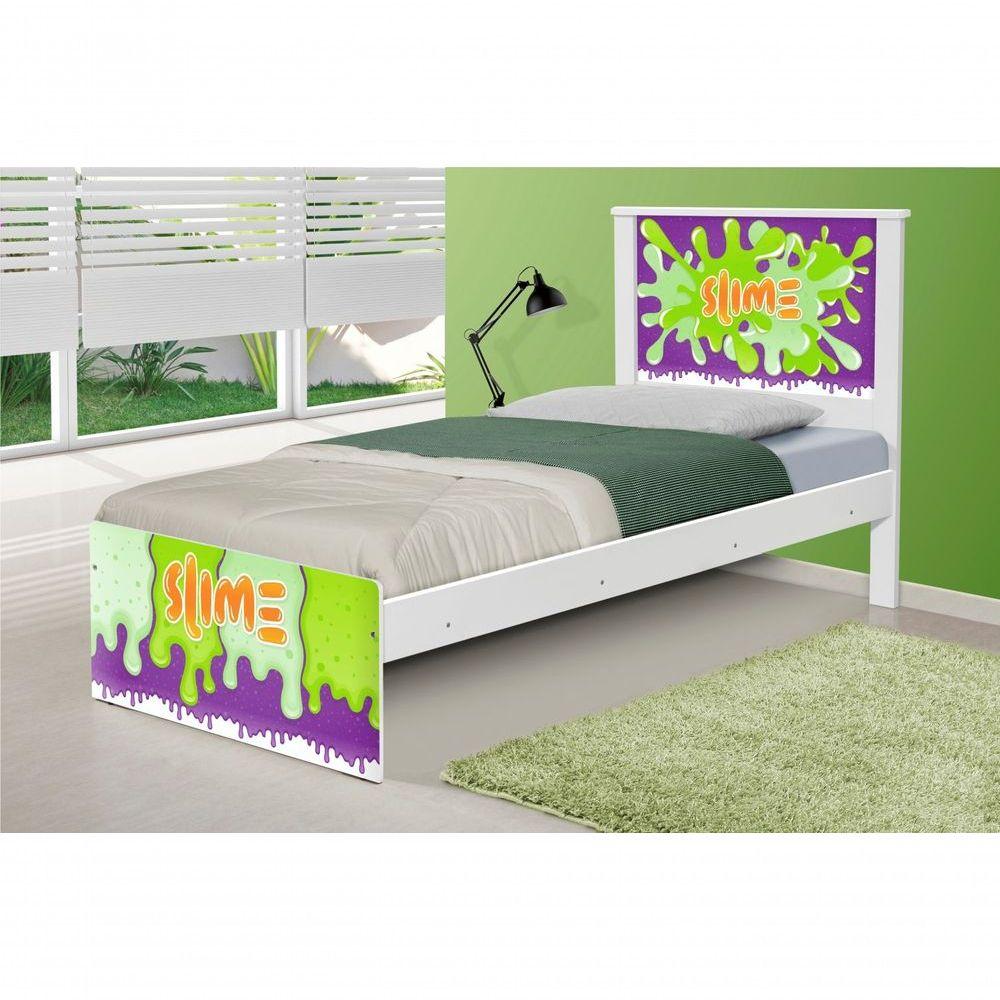 Cama Solteiro Slime Menino Com Colchão