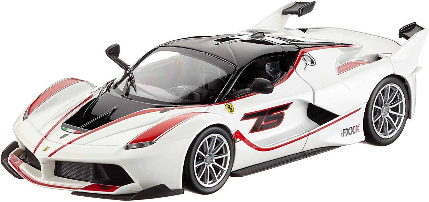 Miniatura Carro Ferrari Fxx K 1/24 Racing Branca Racing Bburago 26301