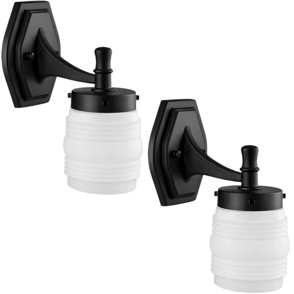 Kit 2 Arandelas Globo Timoneiro 16x28cm Luminárias de Parede Jardins Hall Sala Bivolt E27 Dital