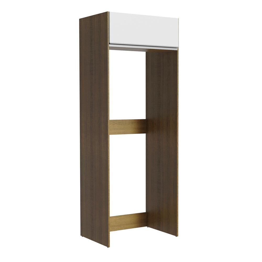 Porta Geladeira Glamy 1 Porta Basculante Rustic Branco