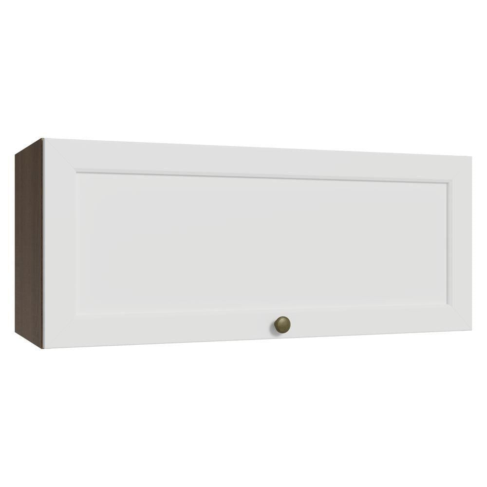 Armário Aéreo 80 Cm 1 Porta Basculante Rustic/branco Vik