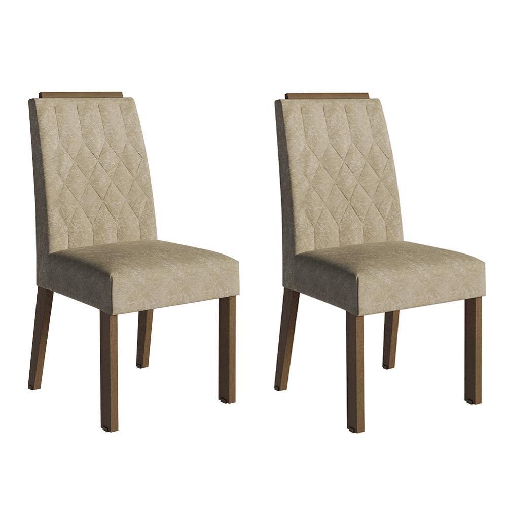Kit 2 Cadeiras De Jantar 4256 Com Espaldar Rustic-imperial Madesa