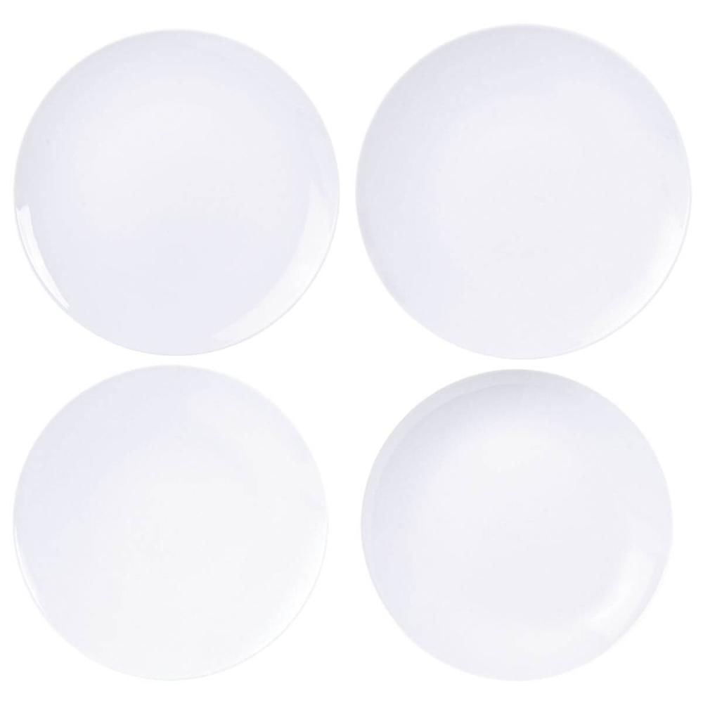 Aparelho de Jantar 24 Peças Tramontina Shopia Porcelana Branca Mesa Posta Jantar Almoço Sobremesa