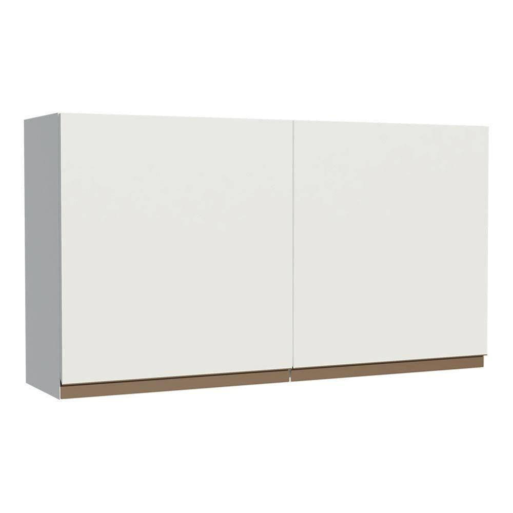 Armário Aéreo Reims 120cm 2 Portas Branco Madesa