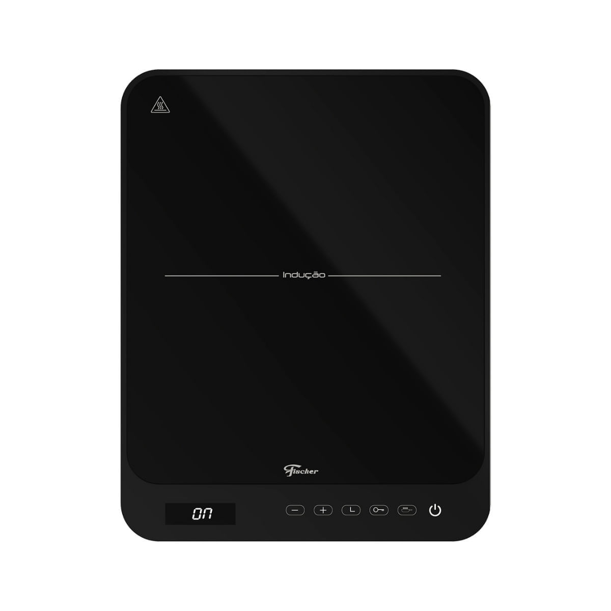 Cooktop de Indução Portátil Fischer 1 Boca Bivolt Touch Screen Preto