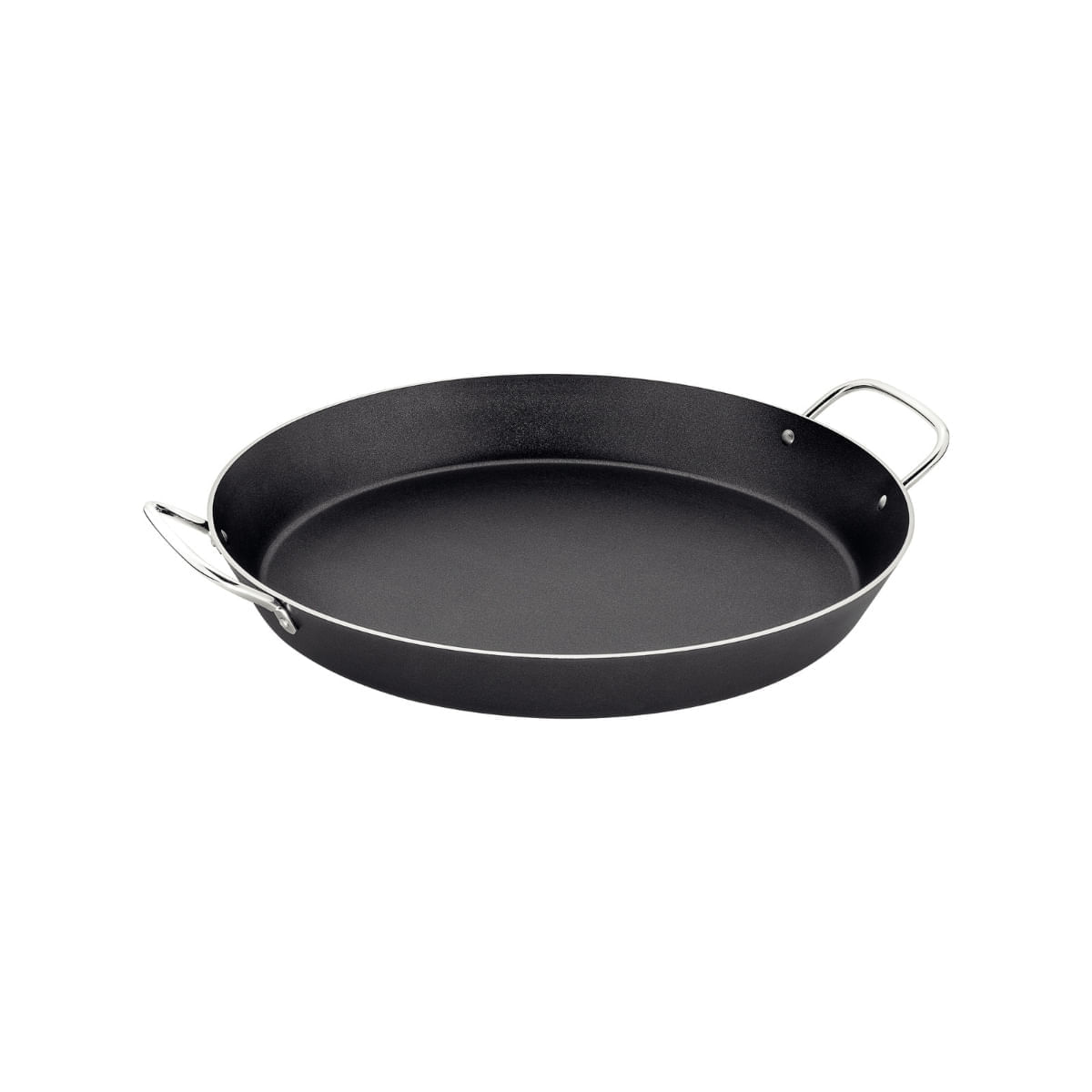 Paellera Tramontina Loreto 30cm 2,5L Alças Metálicas Antiaderente Grafite