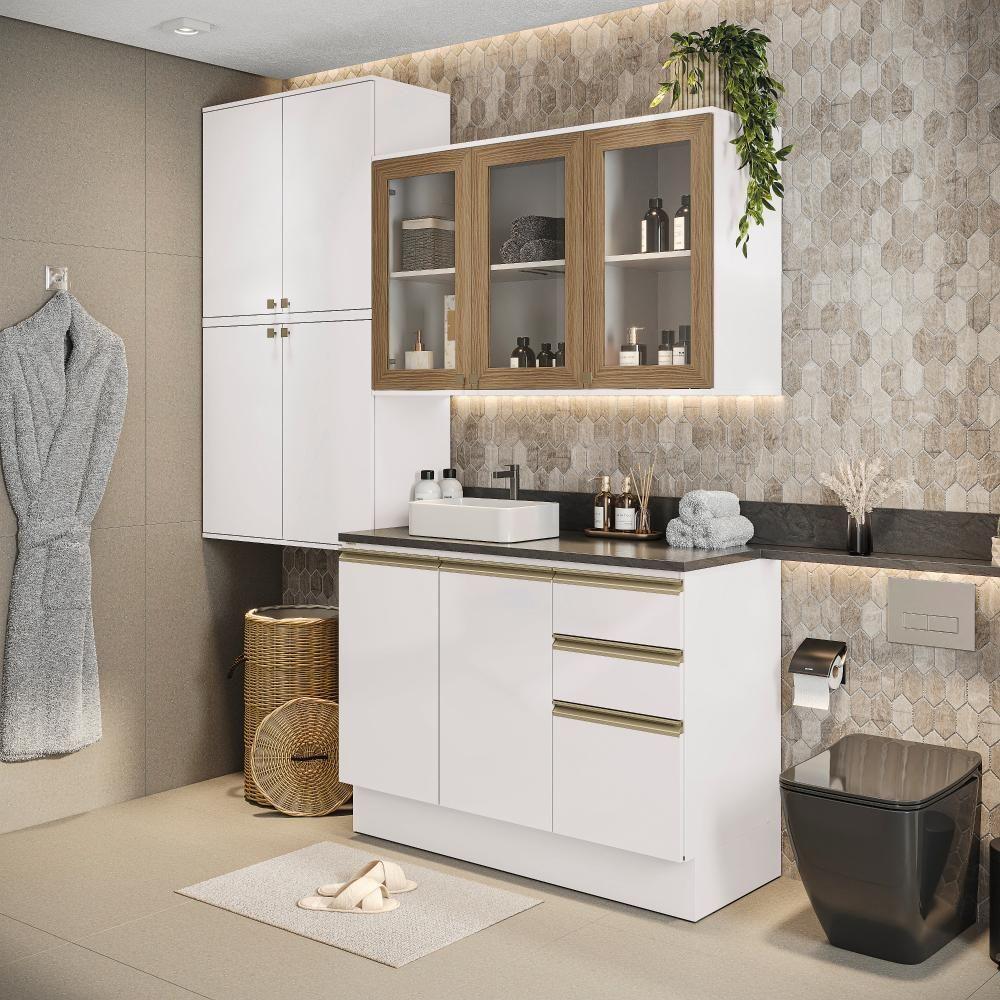 Conjunto Para Banheiro Kappesberg Celeste 4 Peças Branco
